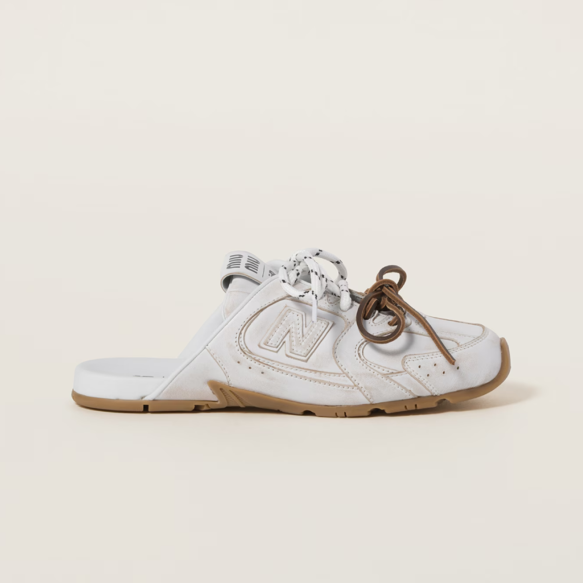 NB x Miu Miu 530 Mule white