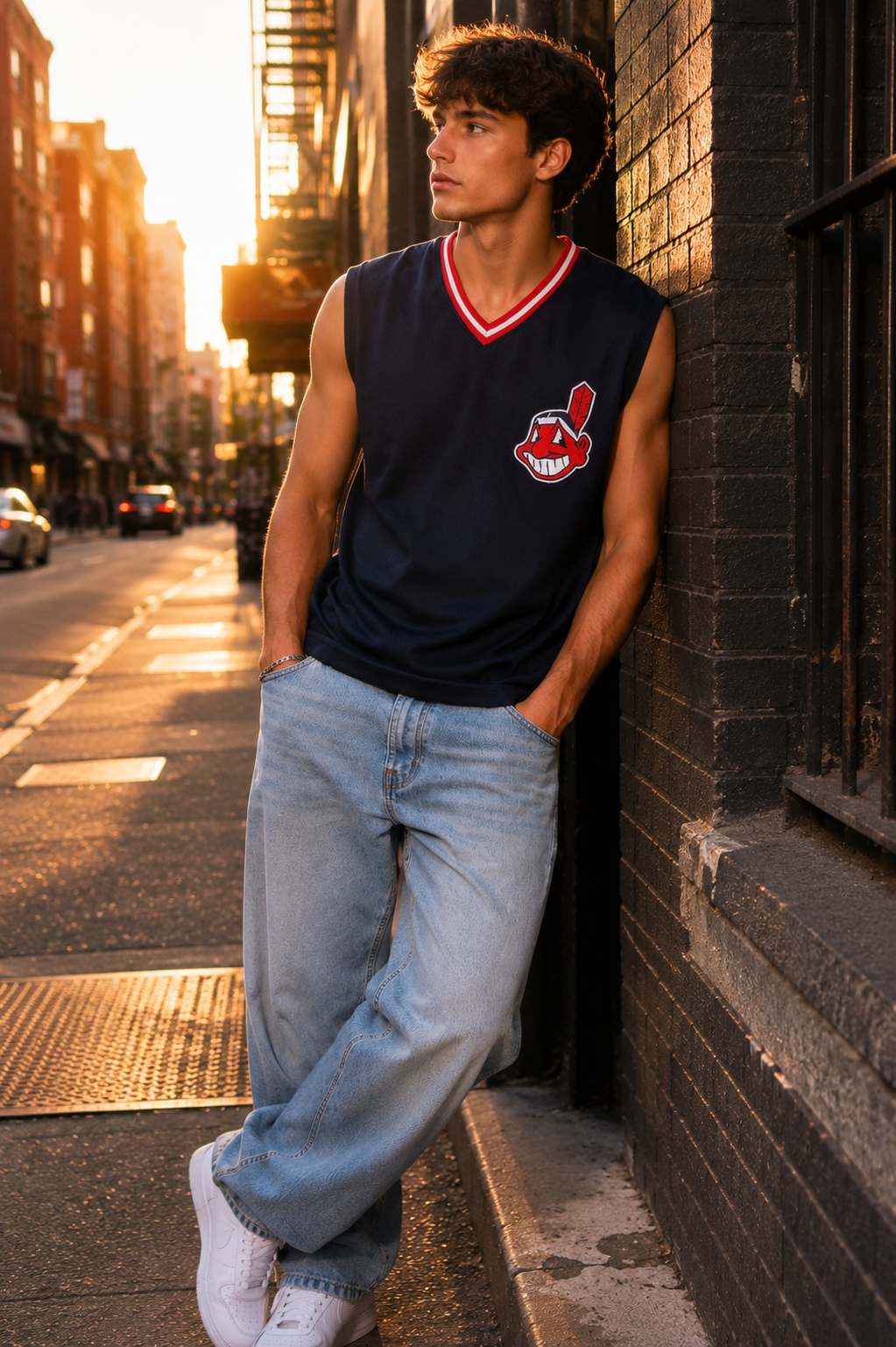 Ricky Vaughn Wild Thing Sleeveless Indians Jersey