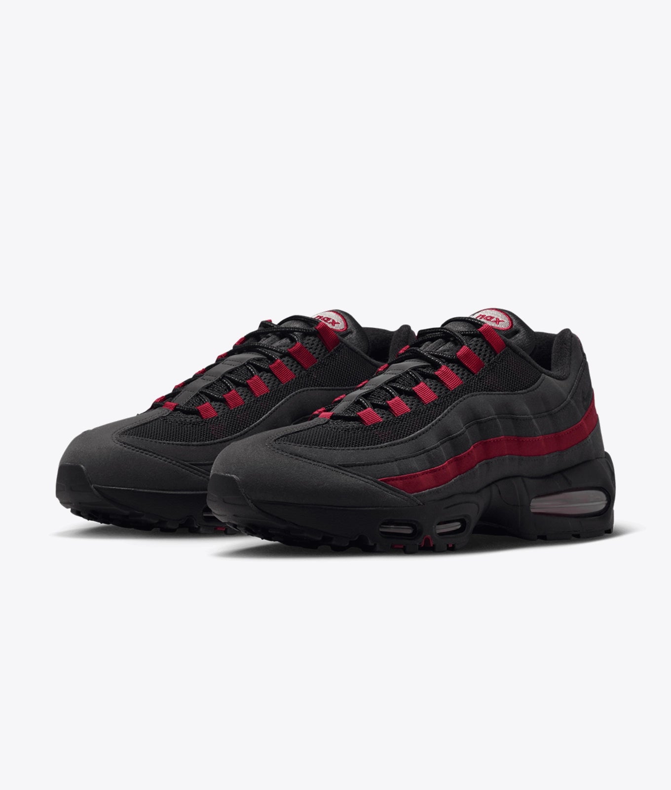 AIR MAX 95 BIG BUBBLE "BLACK/TEAM CRIMSON-WOLF GREY"