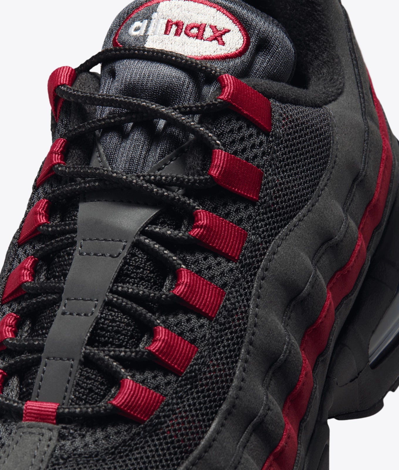 AIR MAX 95 BIG BUBBLE "BLACK/TEAM CRIMSON-WOLF GREY"