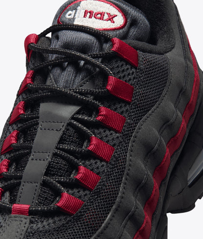 AIR MAX 95 BIG BUBBLE "BLACK/TEAM CRIMSON-WOLF GREY"