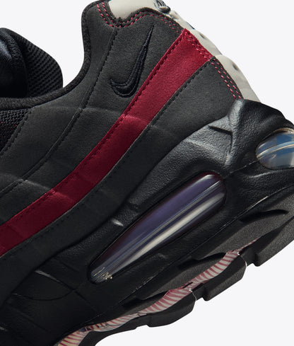 AIR MAX 95 BIG BUBBLE "BLACK/TEAM CRIMSON-WOLF GREY"