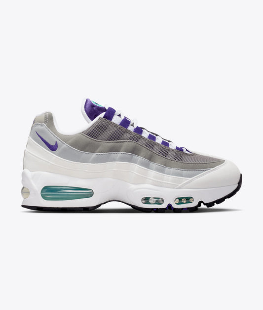AIR MAX 95 BIG BUBBLE "WHITE/COURT PURPLE-EMERALD GREEN"