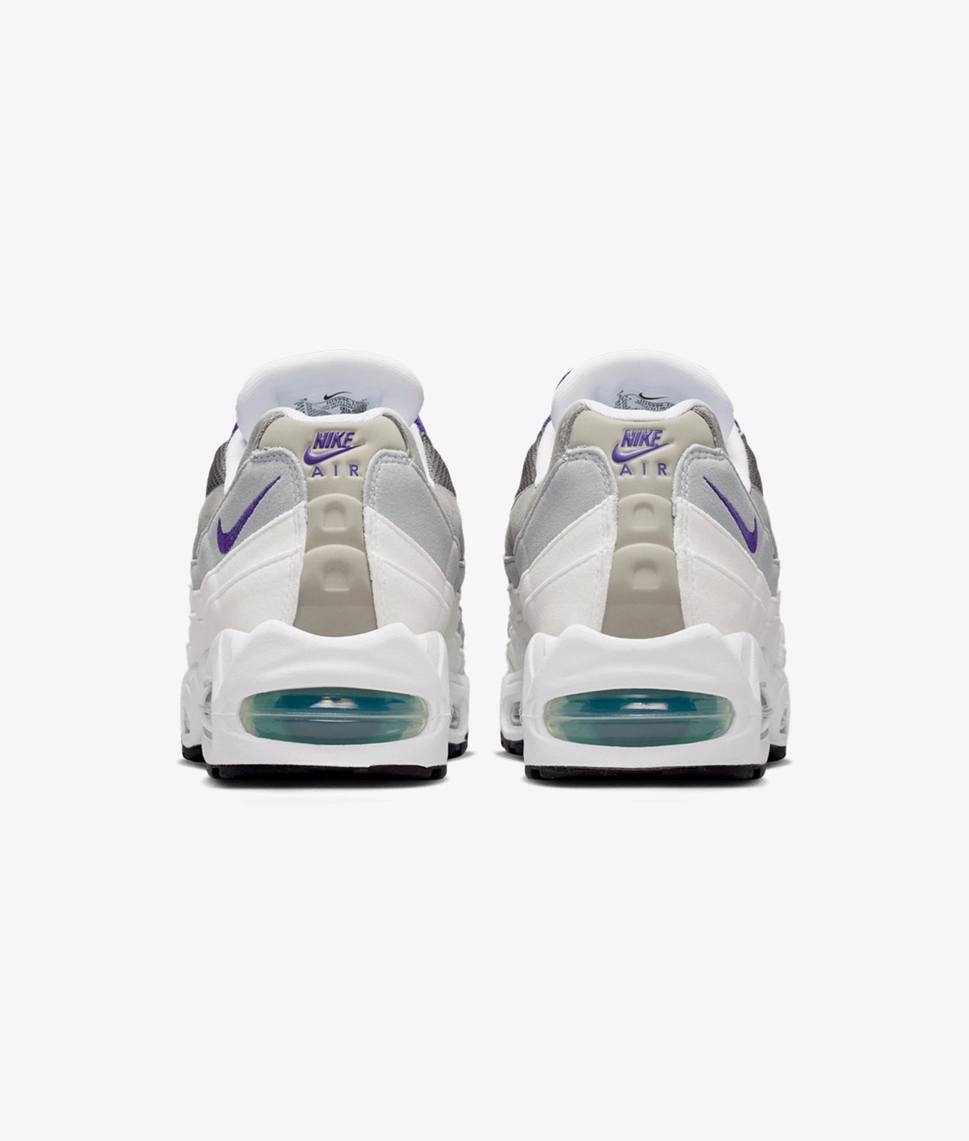 AIR MAX 95 BIG BUBBLE "WHITE/COURT PURPLE-EMERALD GREEN"