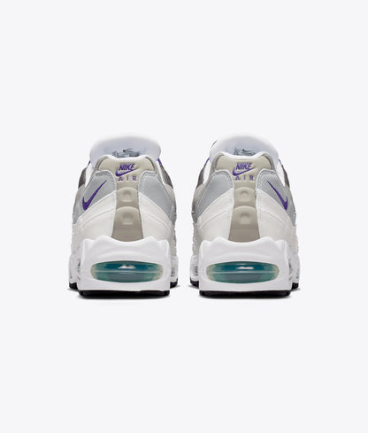 AIR MAX 95 BIG BUBBLE "WHITE/COURT PURPLE-EMERALD GREEN"