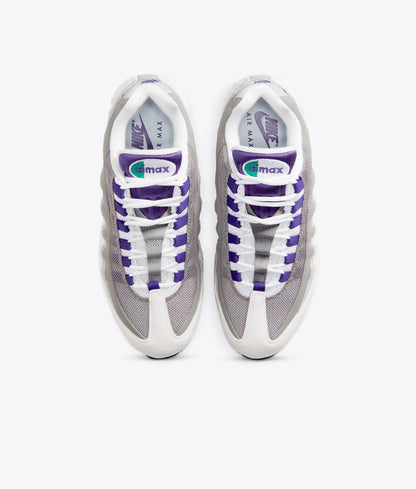 AIR MAX 95 BIG BUBBLE "WHITE/COURT PURPLE-EMERALD GREEN"
