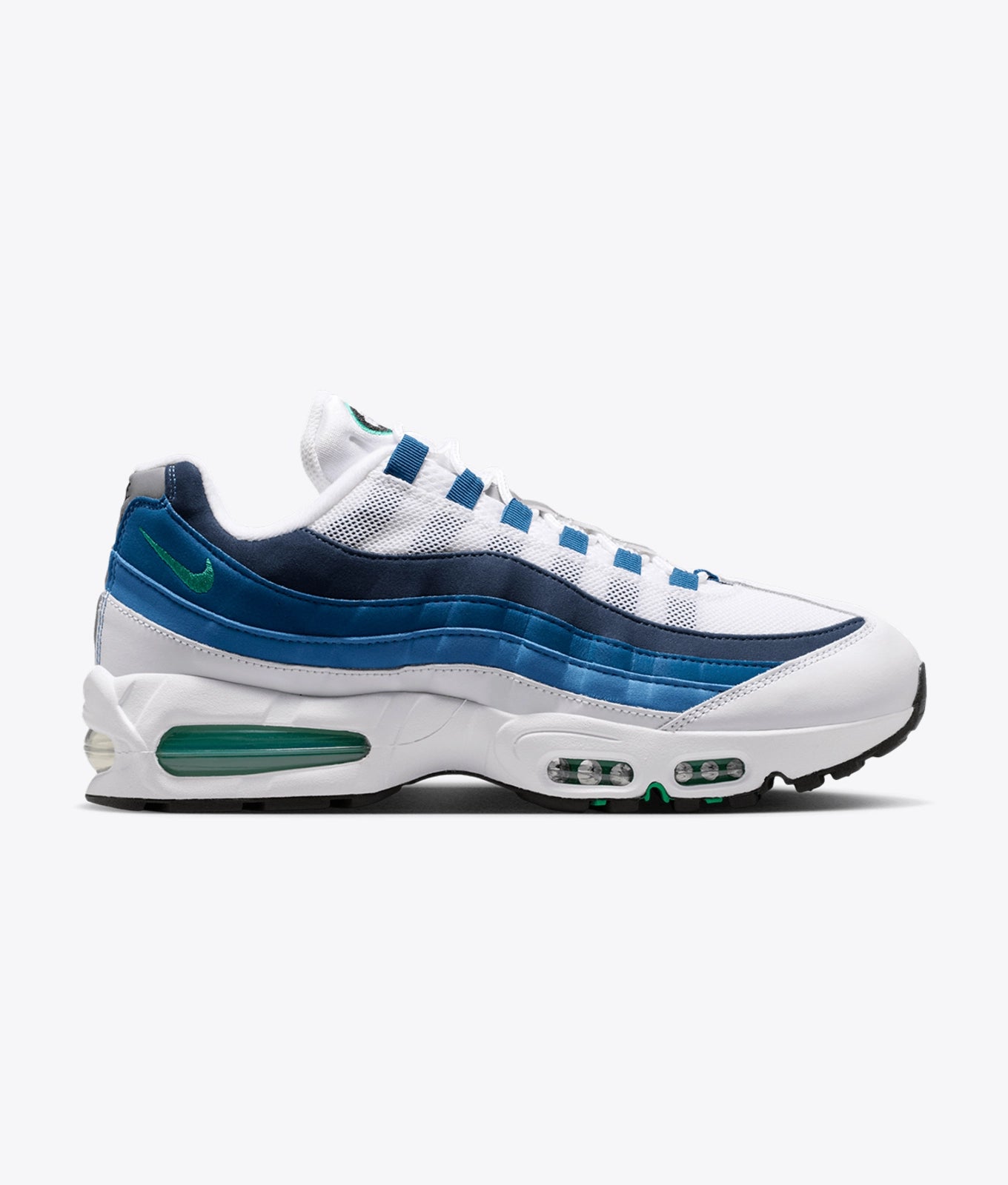 AIR MAX 95 BIG BUBBLE "WHITE/EMERALD GREEN-LAKE BLUE"