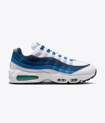 AIR MAX 95 BIG BUBBLE "WHITE/EMERALD GREEN-LAKE BLUE"