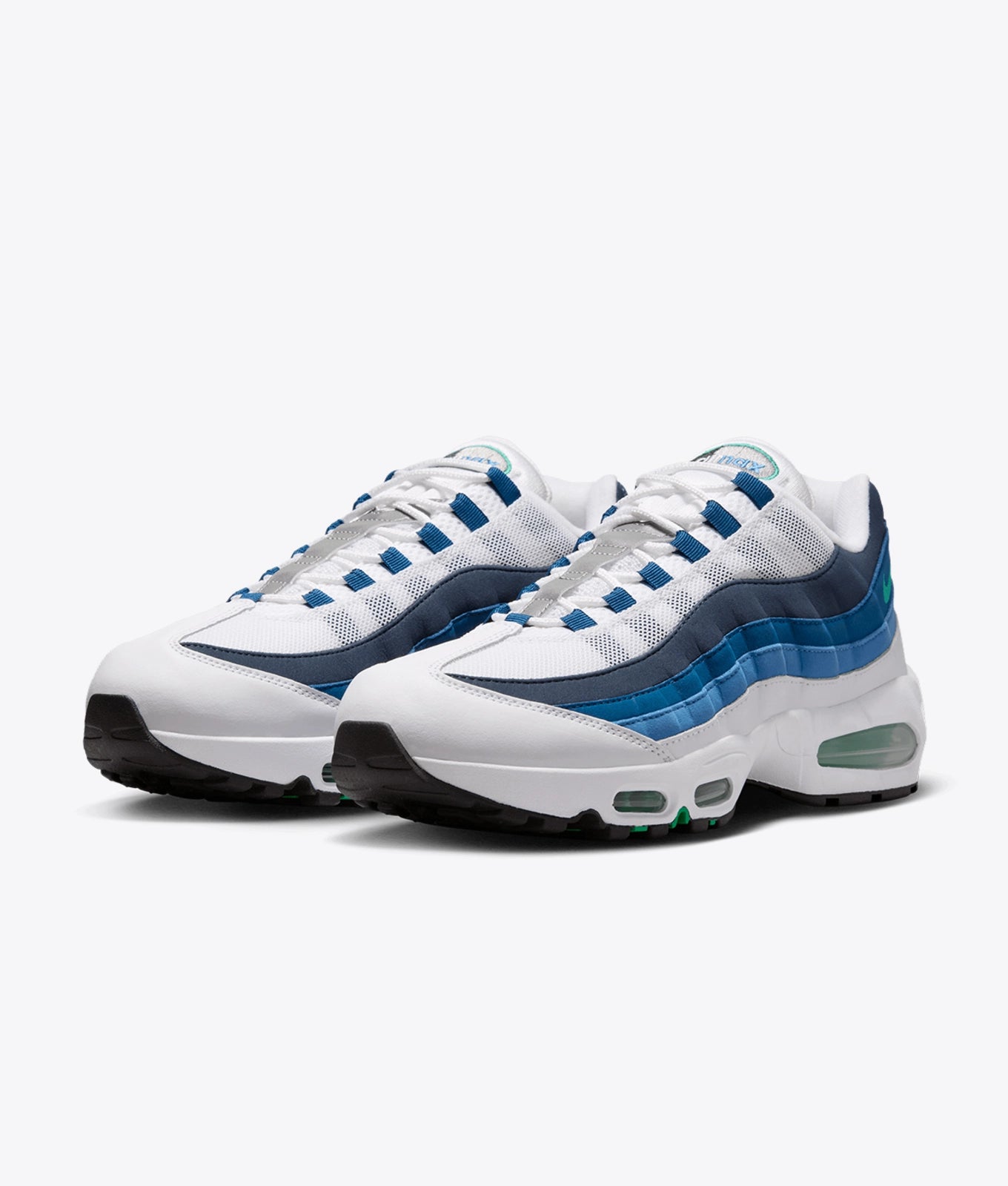 AIR MAX 95 BIG BUBBLE "WHITE/EMERALD GREEN-LAKE BLUE"