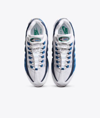 AIR MAX 95 BIG BUBBLE "WHITE/EMERALD GREEN-LAKE BLUE"