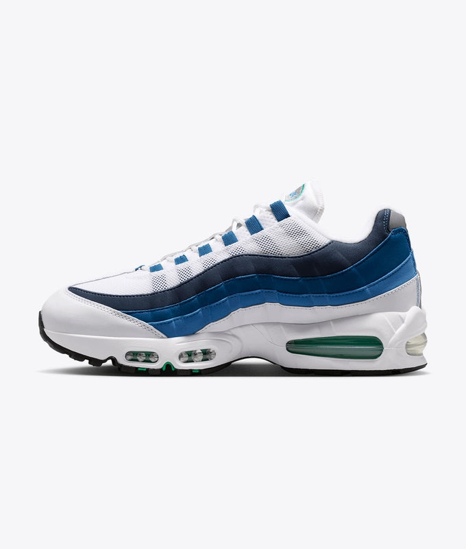 AIR MAX 95 BIG BUBBLE "WHITE/EMERALD GREEN-LAKE BLUE"