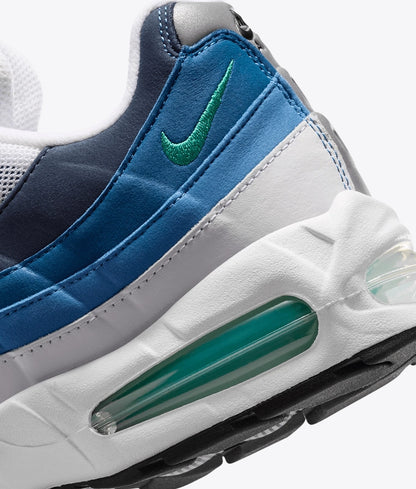 AIR MAX 95 BIG BUBBLE "WHITE/EMERALD GREEN-LAKE BLUE"