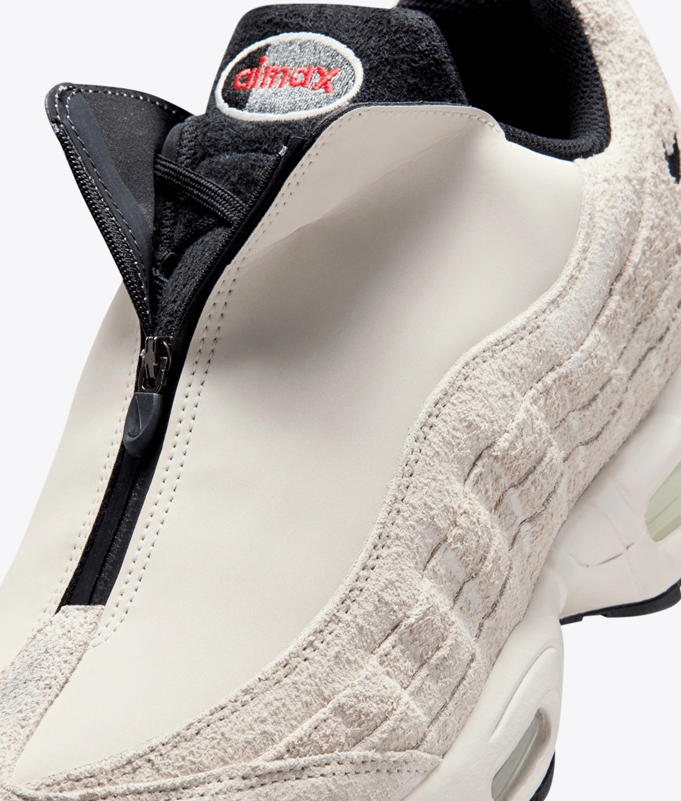 AIR MAX 95 BIG BUBBLE ZIP "PHANTOM/BLACK-LIGHT CRIMSON-SMOKE GREY"