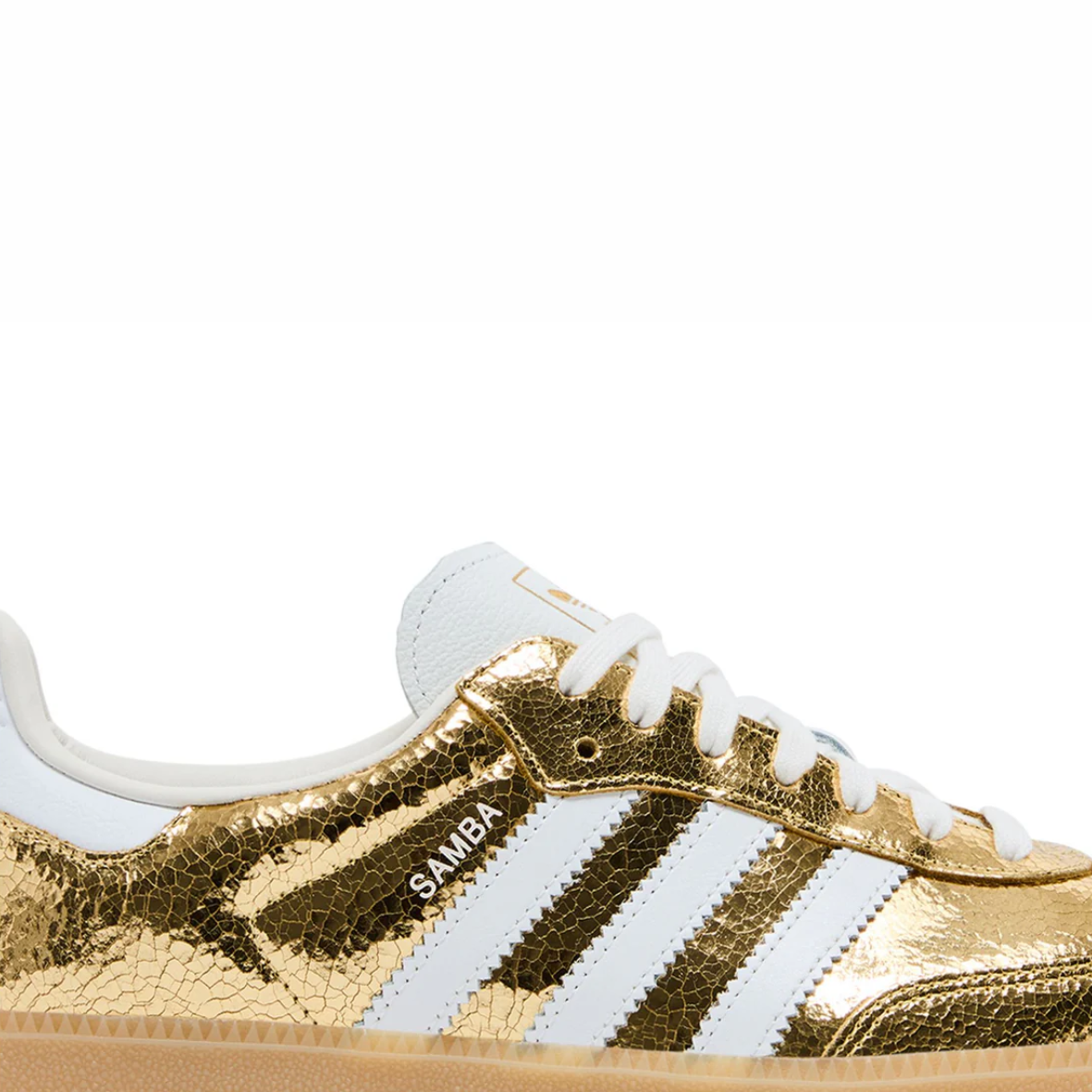 Samba OG Gold Metallic Cracked Leather