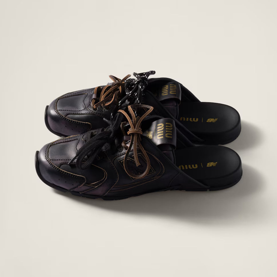 NB x Miu Miu 530 Mule black